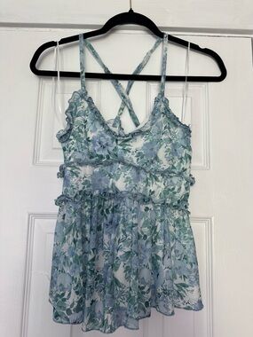 Altar'd State light blue lace tank